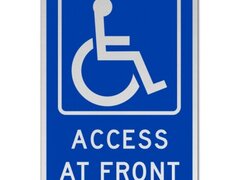 Access At Front Sign