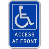 Access At Front Sign